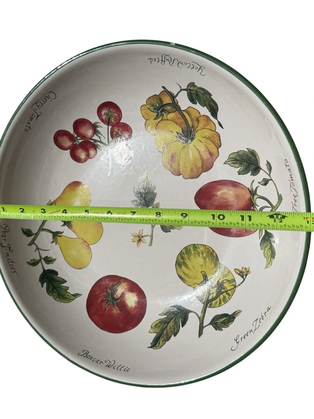 Vintage Williams Sonoma Vegetable Garden Serving Bowl Large Italy Farmhouse 13”